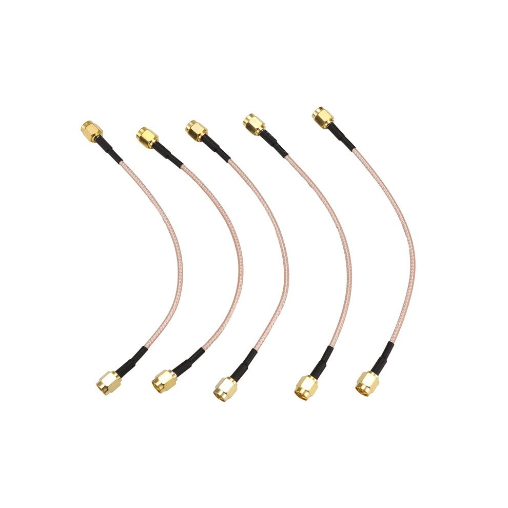 5Pcs Sma Male To Sma Male Plug Jack Rf Connector Pigtail Extension Cable Rg316 Coax Jumper Cable 15Cm 4712710552675