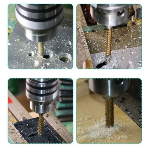 5mm Titanium Coated Drill Bit Spiral Jagged Saw Drill Bit Composite Drill Bit Twist Drill Bit 1