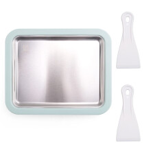 Instant Ice Cream Maker, Hemlagad DIY Glass, Frys Yoghurt Rolls, Food Grade Rostfritt Stål Glass Roll Machine