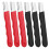 Portable Quick Sharpener, Hand Held Knife Garden Tool Sharpener Stone, Lawn Blade Sharpener (Black & Red,6Pcs) 1