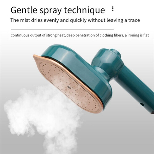 Portable Iron Handheld Ironing Machine Household Handheld Ironing Machine Rotating Folding Iron EU PLUG (White) 1