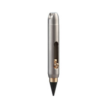 Caneta de Metal Sem Tinta Liga de Titânio Lápis Decoração de Mesa Caneta de Bolso para Escrever Chaveiro Exclusivo Pingente