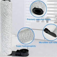 Main Brush and Sponge Set Replace for JONR ED12  NEW430BL Floor Scrubber Replacement Parts Main Brush Sponge