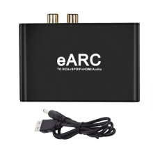 Convertidor De Audio EARC ARC Extractor De Audio De 192 KHz Adaptador De Extractor De Audio EARC A RCA Para DTS Dolby Atoms AC3 LPCM Fiber