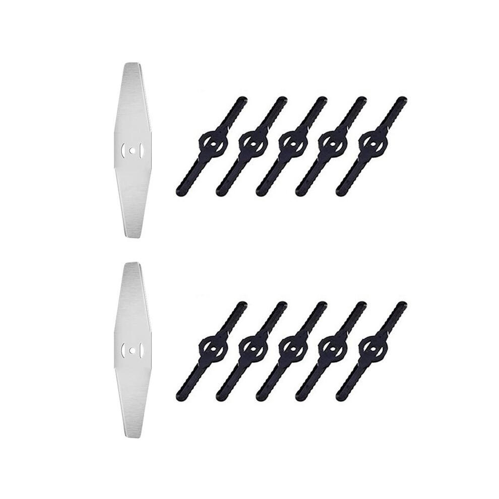 Grass Trimmer Replacement Blade Cordless Lawn Edger Brush Cutter Blade Heads Accessories for Cordless Stringless Trimmer