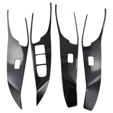 For H6 3rd Gen 2021-2023 Car Window Lift Button Panel Cover Trim Interior Accessories Carbon Fiber