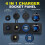 4 in 1 12V USB Panel+LED Voltmete &Dual USB Charger Socket Power&Cigarette Lighter Socket & Toogle  Panel 2