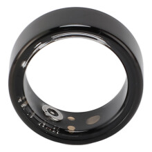 Anillo inteligente 20 mAh contador de pasos US7 acero negro
