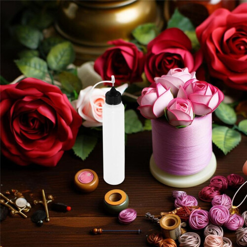 Needle Tip Glue Bottles, 10Pcs Needle Glue Squeeze Bottle Precision Tip Applicator Translucent Glue Bottles 2