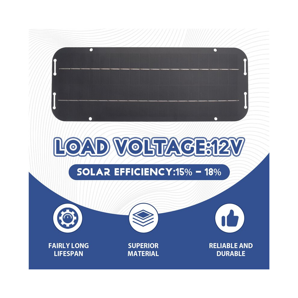 12V 60W Solar Panels Charger Car Motorcycle Kick Scooter Portable Solar Panel Car Charger Battery Efficient Maintenance 4852537341455