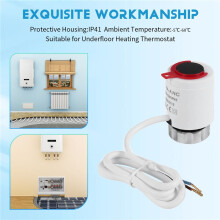 Actionneur Thermique Électrique 230 V Normalement Fermé NC M30 X 1,5 mm pour Chauffage par le , Vanne de Radiateur Thermostatique TRV