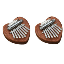 Kalimba Tumpiano 8-Tons Bärbar Nybörjarfinger Piano Instrument D