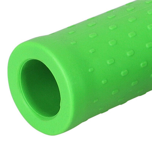 Double Rubber Handlebars, Non-Slip Ergonomic Handlebars, Comfortable Scooter Handlebar Cover Accessories Green 2