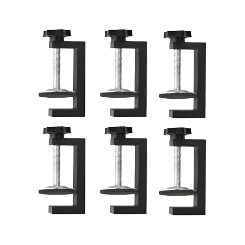 6Pcs G Clamps For Woodworking Universal C-Clamp Small Desk Clamp Cabinet Face Frame With Stable Wide Jaw C Clamps 4711417728727
