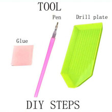 Kits de Pintura de Diamante DIY para Adultos, Kit de Pintura de Strass de Cristal de Broca Completa para Equipe de DecoraçãO de Casa