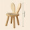 Small Board Stool, Cute Rabbit Ears Solid Wood Small Stool, Decorative Stool Children Chair 7