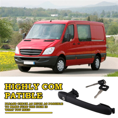 0007601359 Door Handle with Lock  for  Sprinter 2-T Box 901 902 1995-2006 2