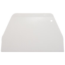 19 cm x 12,5 cm flache weisse Kunststoff Kuchen Schaber