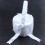 Weiss Satin Perlen Hochzeit Blumenmaedchen Korb Bowknot Dekor 3