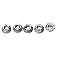 25 Pz. 304 Flange Dentate Flangiate Metriche Con Controdadi Esagonali M6