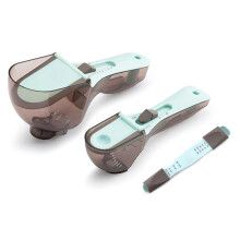 Ensemble de Tasses et Cuillères à Mesurer Réglables, Cuisson Sans Pile, Sangle Arrière Magnétique, Outils de Cuisine, Mesure Graduée