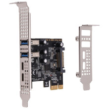PCI-Erweiterungskarte mit 4 Anschlüssen (Typ C+A), USB 3.2-Erweiterungskarte, 5 Gbit/S, Hochgeschwindigkeits-Hub, Treiberfrei für Desktop-Computer
