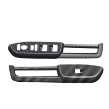 Car Window Glass Lifter Panel Trim Cover Door Armrest Cover Panel for N-BOX 2024 RHD Carbon Fiber