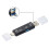 3-In-1 Card Reader with OTG Function Support USB 2.0 /Type C/USB Function Micro-USB Memory Card Black 8