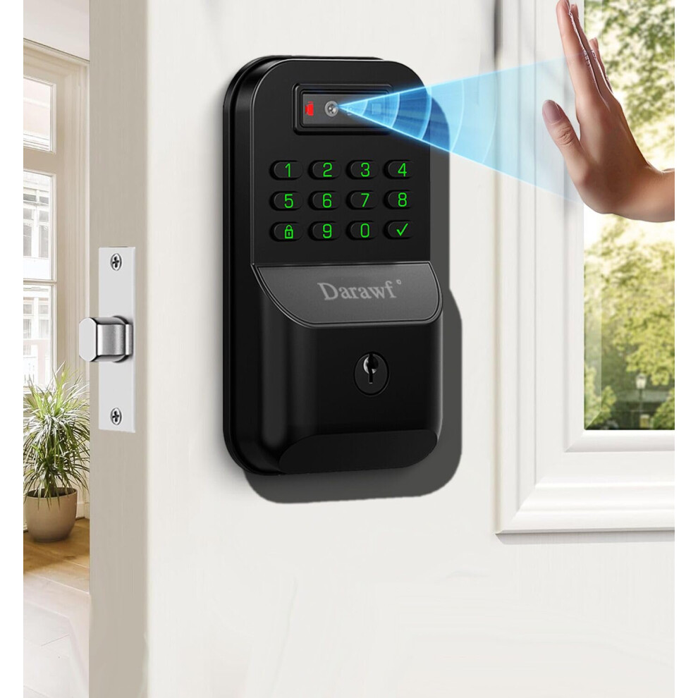 Smart Door Lock With Palm Vein Recognition, Biometric Deadbolt, Keyless Bluetooth Keypad Entry 9771547202684