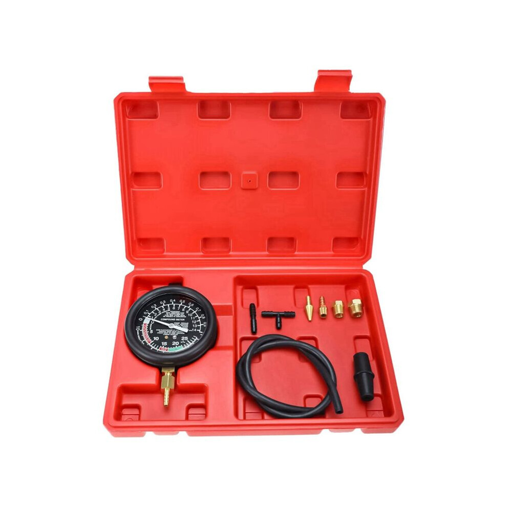 Car Vacuum And Fuel Pump Tester Gauge Kit, Fuel Pump And Vacuum Tester Gauge, Leak Carburetor Pressure Diagnostics 6132829028096