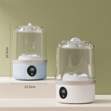 Machine à Laver Sans Fil, Nettoyeur de Sous-Vêtements Portable, 1 L, Machine à Laver les Chaussettes, Seau à Linge Déshydratable, Blanc