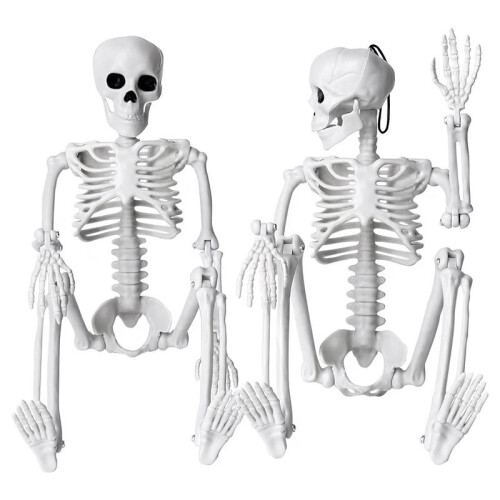 2 PeçAs de Esqueleto de DecoraçãO de Halloween, Esqueleto Suspenso de Corpo Inteiro de 16 Polegadas para DecoraçãO Interna e Externa
