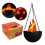 3D Fake-Fire Light, Hanging LED Flame Light, Artificial LED Silk Flame Stage Effect Light Realistic Campfire Lamp Prop 5