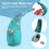 300ML Automatic Soap Dispenser, Touchless Electric Auto Sensor Soap Dispenser, Bathroom Liquid Dispenser 2