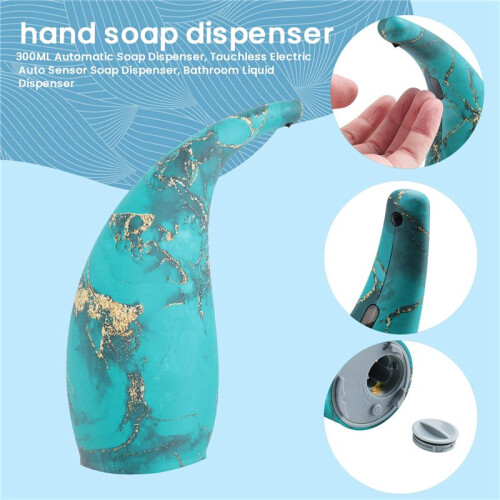 300ML Automatic Soap Dispenser, Touchless Electric Auto Sensor Soap Dispenser, Bathroom Liquid Dispenser 1