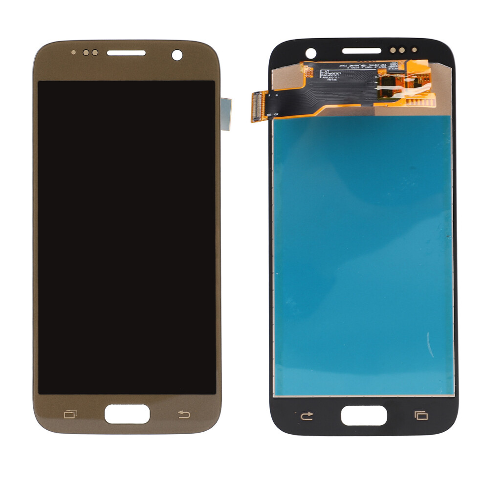 Tft Phone Screen Assembly With Frame For S7 Repair Kit Gold 8711384224556