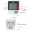 Kitchen Timer Digital Timer with Alarm Clock/Thermometer Function for Cooking Egg Timer Classroom Timer for Teacher 5