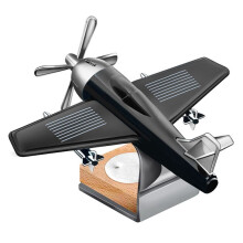 Aereo Rotante Ad Energia Solare Decorazione per Aereo da Tavolo Decorazione per Interni Decorazione per Auto Regalo di Compleanno per Bambini,A