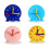 4 Inch Student Learning Clock  Model, Teacher Gear Clock 24 Hour School Learning Tools 1