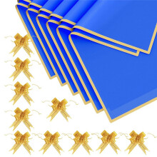 20 Blatt Blumen-Geschenkpapier - Blumenstrauß-Geschenkpapier mit Schleife, Wasserfestes Blumenpapier für Hochzeiten.