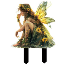 Estaca de Jardim de Fadas, Apanhador de , Decoração Externa, Estátua de Acrílico, Jardim