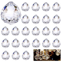 24st Crystal Suncatchers, 0,8 Tum/20 mm Kristaller för Upphängning, Hängande Glasprisma för Fönsterdekoration, Hantverk, Bröllop