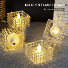 Candle Lights 6pcs Led Tea Lights Candles Electric Flameless Candles Fake Home Decorations for Wedding Halloween