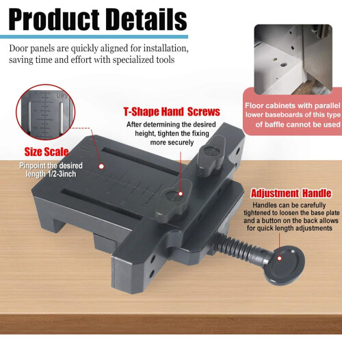 Adjustable Cabinet Hinge Jig with Quick Door Alignment and Secure TShaped Lock for Error Installation 1