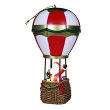 Harz-Ornamente Leuchtender Schneemann Heißluftballon Dekorative Ornamente