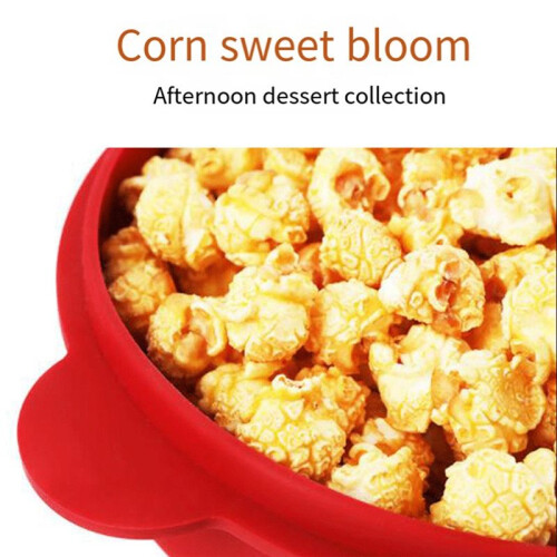 Silicone Microwave Popcorn Maker Foldable Popcorn Bowl Microwave Popcorn Maker with Lid 1