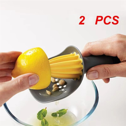 Manual Juicer Plastic Kitchen Citrus Juicer Handheld Orange Lemon Portable Fruit Press Cut Kitchen Green 2