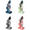 Soap Dispensing Dish Brush with 4 Interchangeable Heads, Leakproof Long Handle and Scraper 2