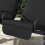 Outsunny Outsunny Canopy Swing 2 Separate Relax Chairs w/ Handrails, Cup Holders 8