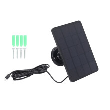 Solar Panel Charger for Outdoor Security Camera, Monocrystalline Silicon High Conversion Efficiency, Waterproof with Quick Install, Service Lift Up